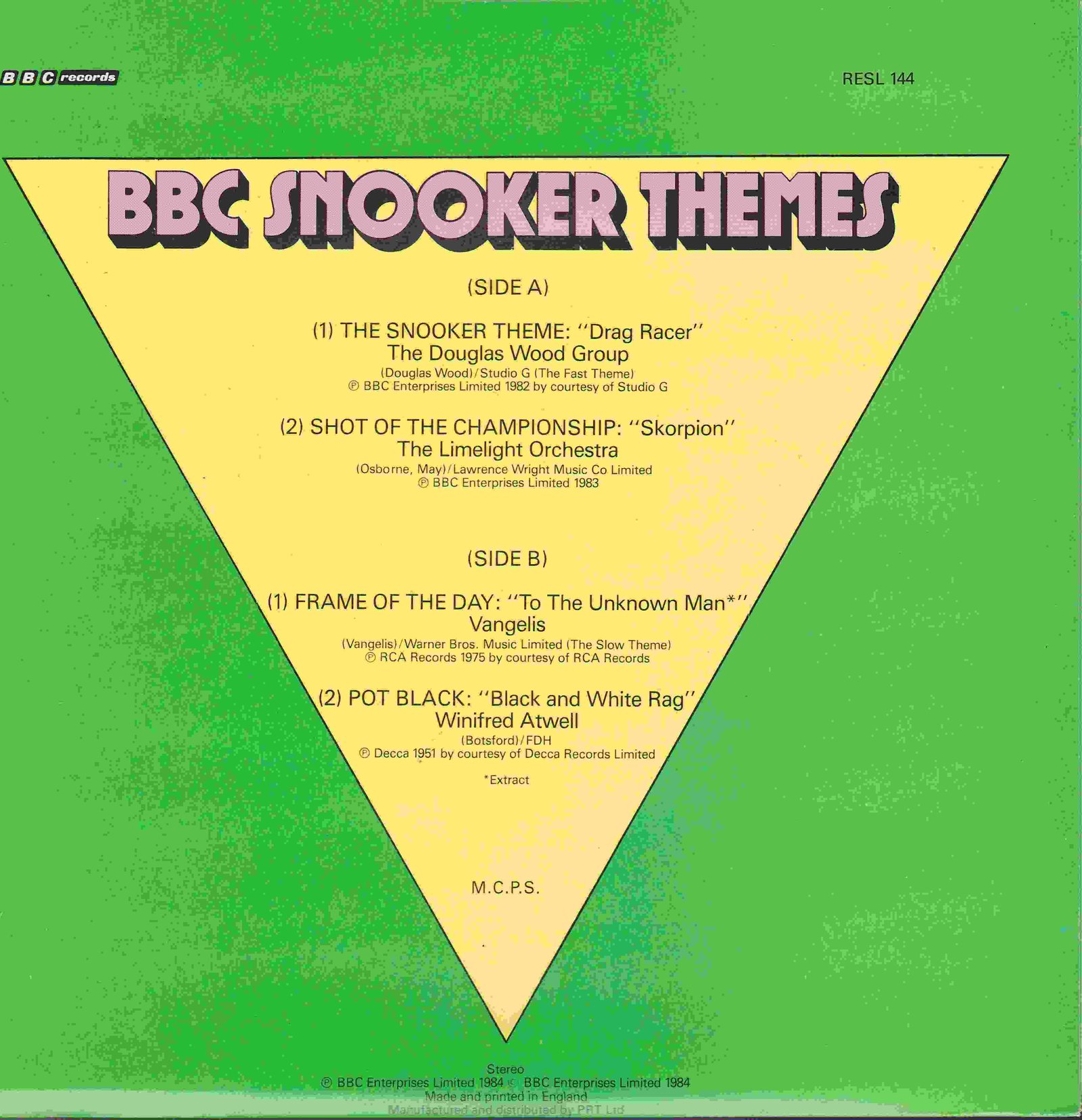 Back cover of RESL 144